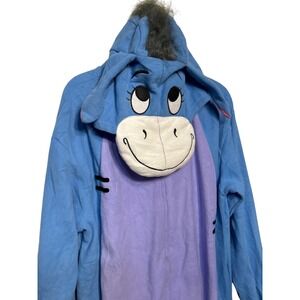 Eeyore Winnie‎ The Pooh Onesie Pajama Costume Size XL Halloween Sleepover
